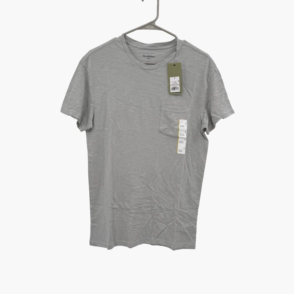 NEW Goodfellow & Co Men's Short Sleeve Pocket T-Shirt - Gray - Size Small